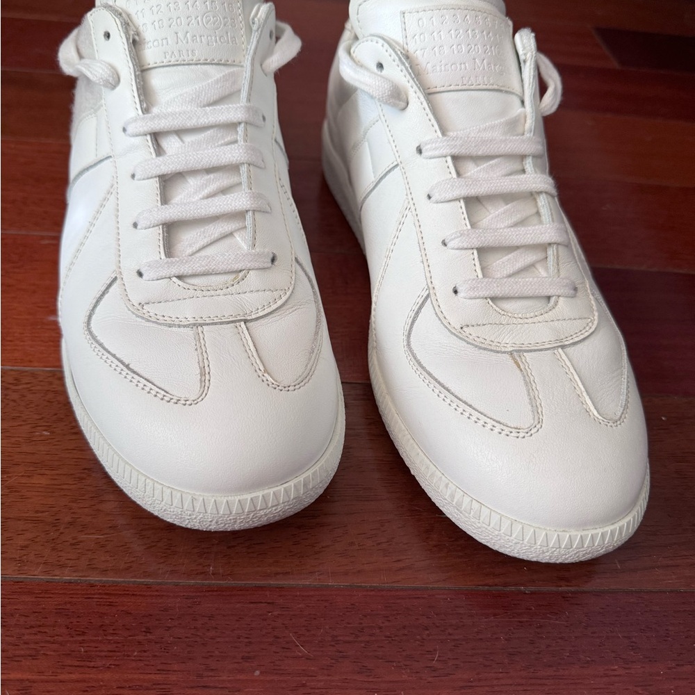 Maison Margiela Replica Matt White Sneakers limited edition hook & loop 11.5